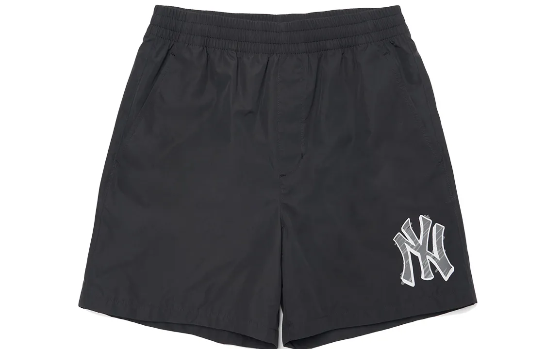 MLB New York Yankees Casual Shorts Unisex Black Moderate
