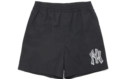 MLB New York Yankees Casual Shorts Unisex Black Moderate