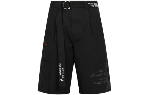 EVISU Cargo Shorts Men's Black Moderate