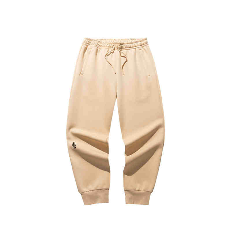 Anta Basketball Series Kyrie Irving Series Solid Color Mid-waist Belt Breathable Versatile Loose Leg Knitted Sweatpants Same Style for Men and Women Chestnut Khaki