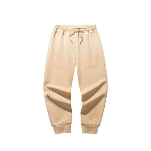 Anta Basketball Series Kyrie Irving Series Solid Color Mid-waist Belt Breathable Versatile Loose Leg Knitted Sweatpants Same Style for Men and Women Chestnut Khaki