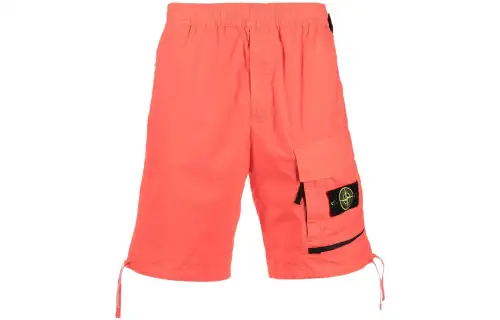 STONE ISLAND Casual Shorts Men's Orange Moderate