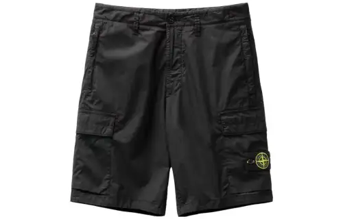 STONE ISLAND Casual Shorts Men's Black Moderate