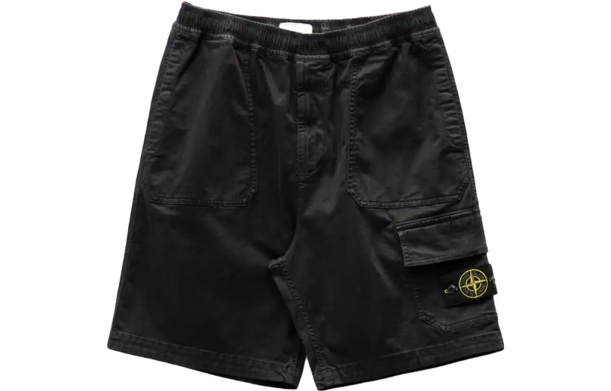 STONE ISLAND Cargo Shorts Unisex Black