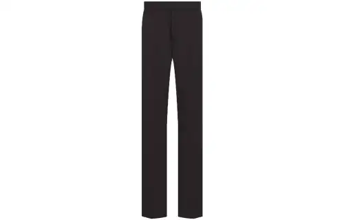 DIOR Casual Pants Men's Black Moderate Wide Leg Pants
