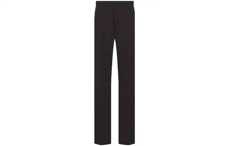 DIOR Casual Pants Men's Black Moderate Wide Leg Pants