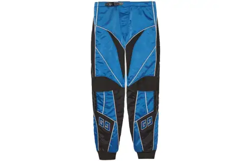 GUCCI Casual Pants Men's Blue Moderate Cuffed Pants