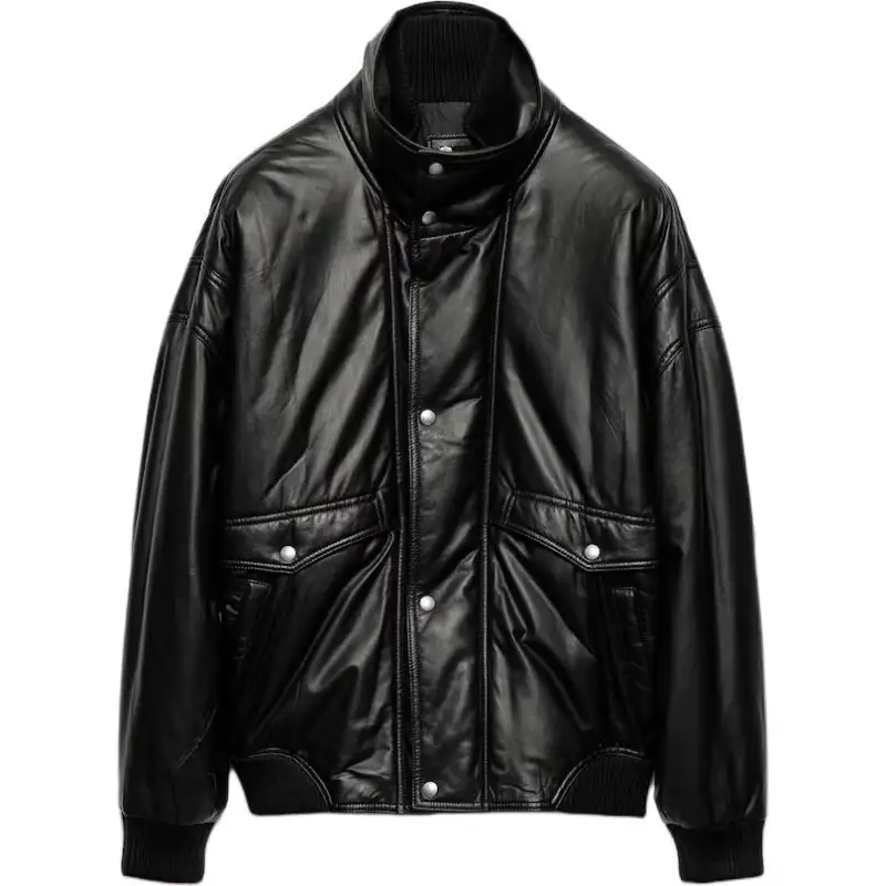 PRADA Nappa Leather Bomber Jacket