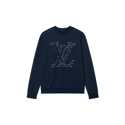 LOUIS VUITTON Lv Stitch Print Embroidered Sweatshirt