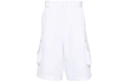 Prada enamel triangle-logo cargo shorts