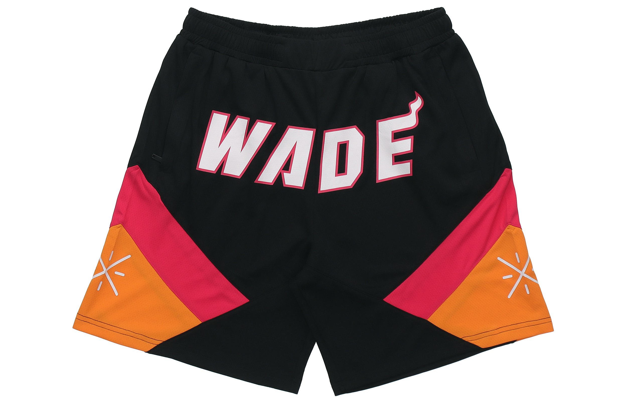 LiNing Wade Series Letter Print Contrast Color Basketball Sports Casual Shorts Men's Black