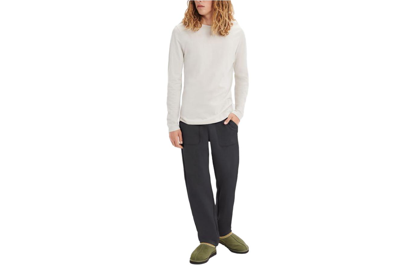 UGG Casual Pants Men's Black Moderate Straight Fit Pants