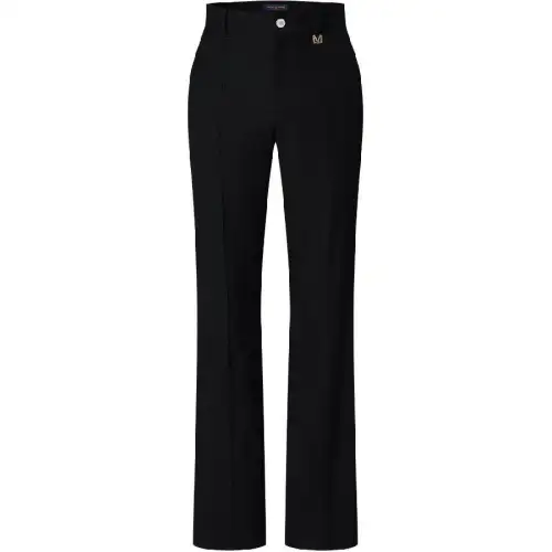 LOUIS VUITTON Flared Mix Wool And Cotton Evening Pants