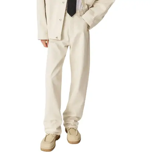 Bottega Veneta Turned Up Hem Wide Leg Jeans