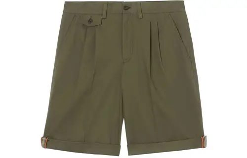 Burberry Casual Shorts Men's Olive Green Moderate
