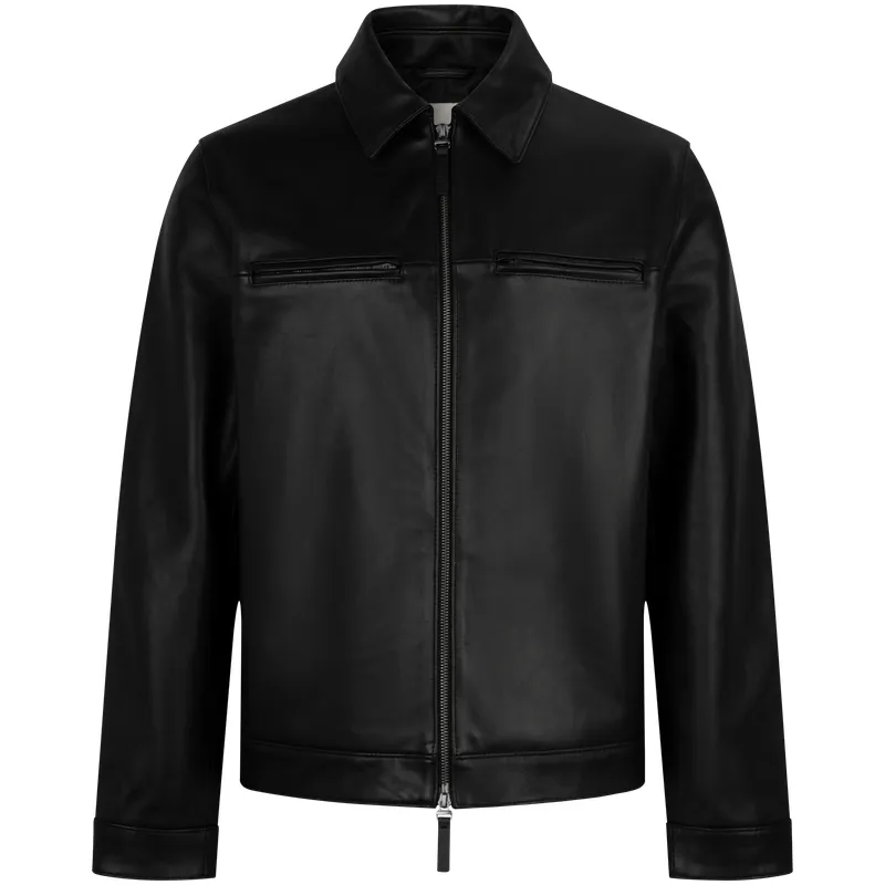 Calvin Klein Zip front Leather Jacket