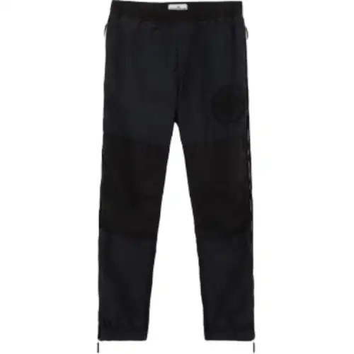 STONE ISLAND Logo Patch Zip Detailed Trousers