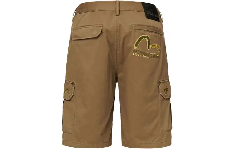 EVISU Cargo Shorts Men's Army Green Moderate