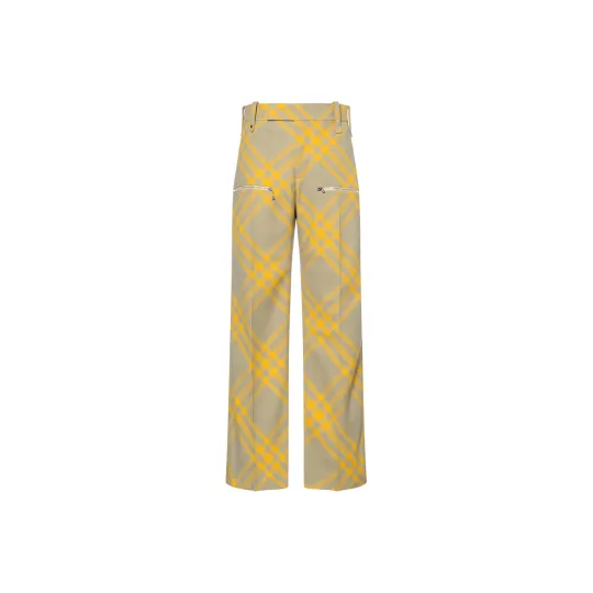 Burberry Check Wool Trousers
