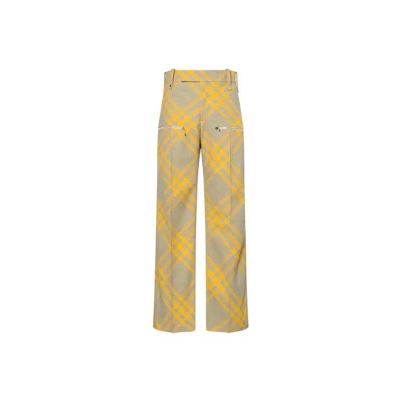 Burberry Check Wool Trousers