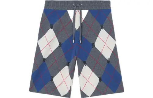 Burberry Abendon Cashmere Argyle Shorts