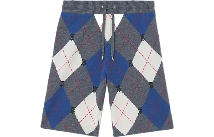 Burberry Abendon Cashmere Argyle Shorts