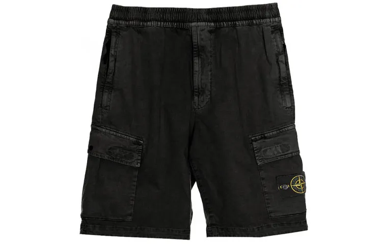 STONE ISLAND SS22 Cargo Shorts Men's Black