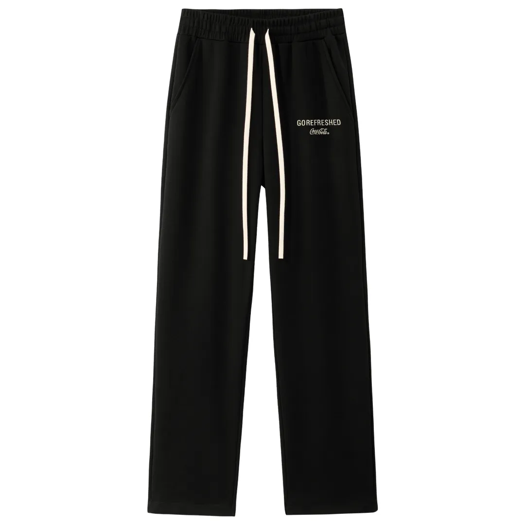 Coca Cola Casual Pants Unisex Moderate Straight Fit Pants