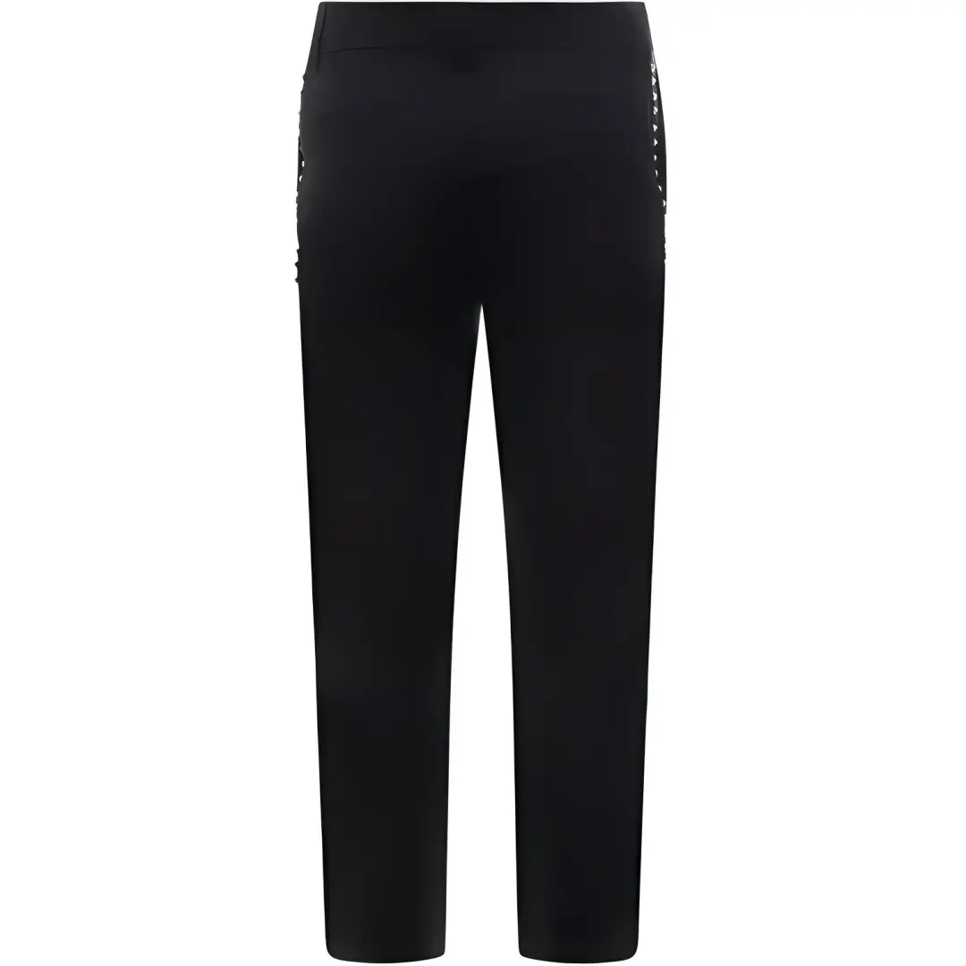 Valentino Stud Embellished Mid Rise Trousers