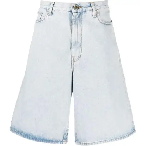 OFF-WHITE Single Arrow skate denim shorts