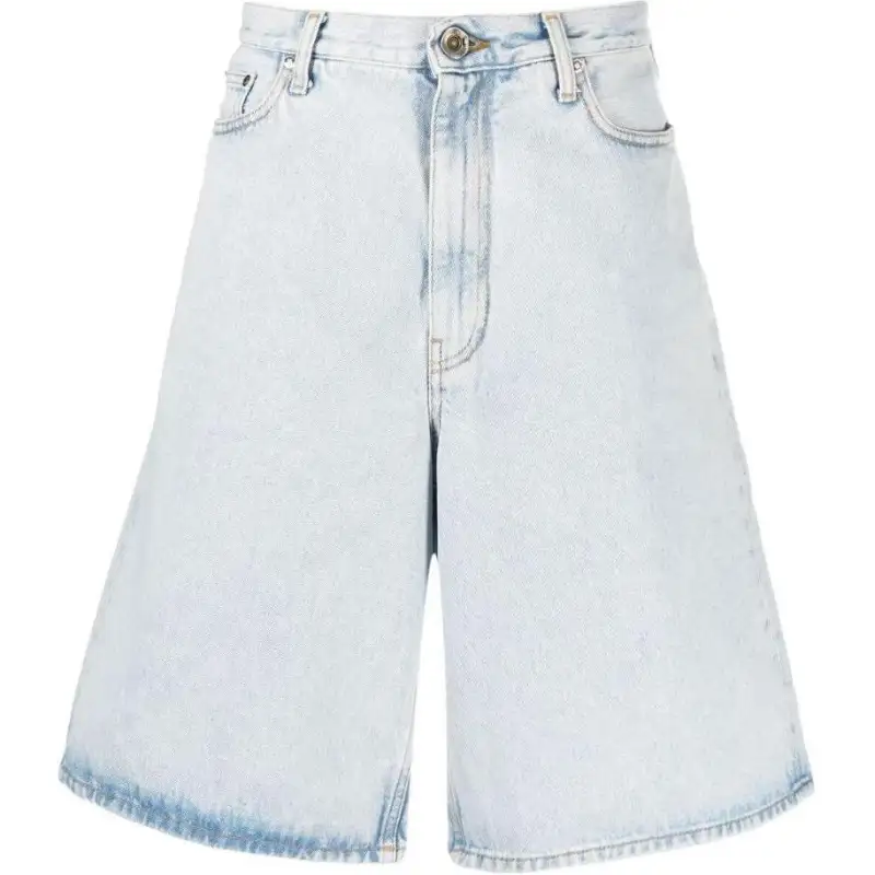 OFF-WHITE Single Arrow skate denim shorts