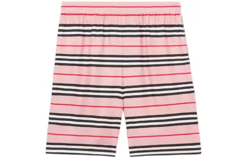 Supreme X Burberry Icon Stripe Silk Twill Shorts Burberry Exclusive 'Dusty Pink'