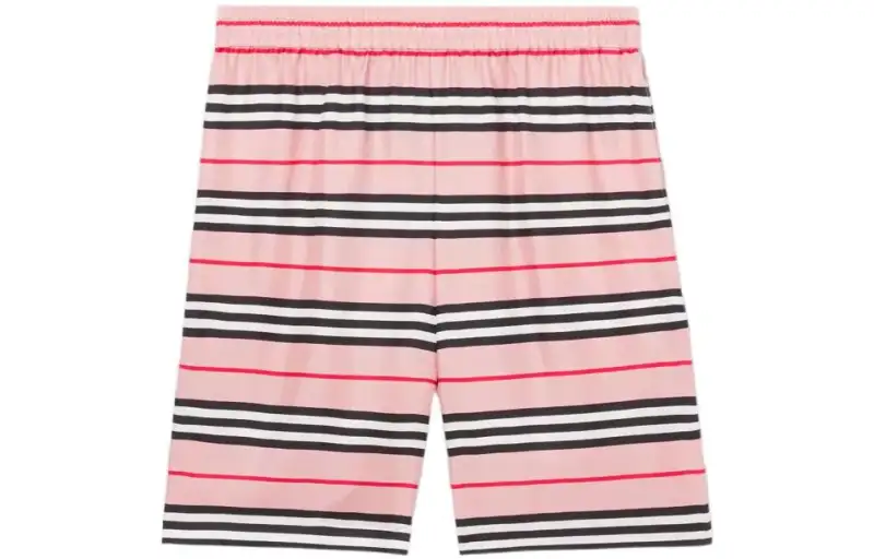 Supreme X Burberry Icon Stripe Silk Twill Shorts Burberry Exclusive 'Dusty Pink'