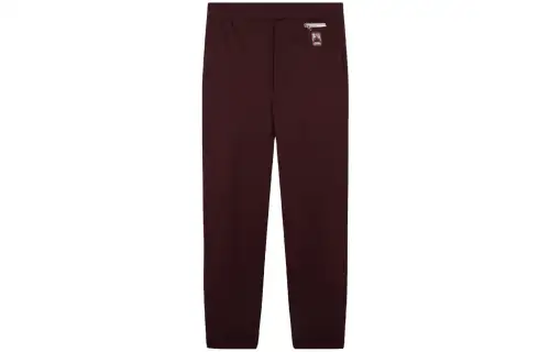 PRADA Casual Pants Men's Dark Red Moderate Cuffed Pants