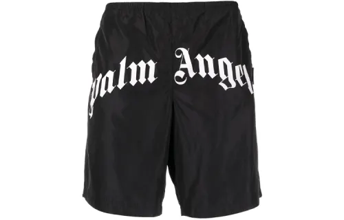 PALM ANGELS Logo Print Swimming Shorts