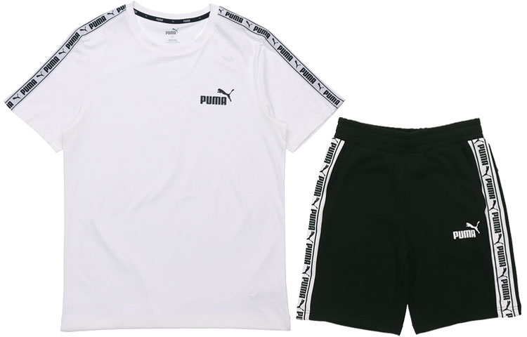 PUMA Casual Sportswear Men’s White+Black