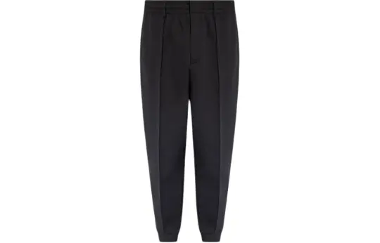 EMPORIO ARMANI Mid-Rise Tapered Track Trousers