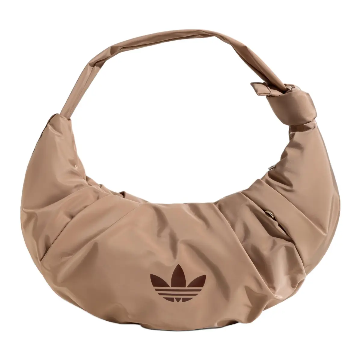 Adidas Originals Trefoil Recycled Polyester Croissant Bag Cloud Bag Shoulder Bag Large Women's Warm Sand