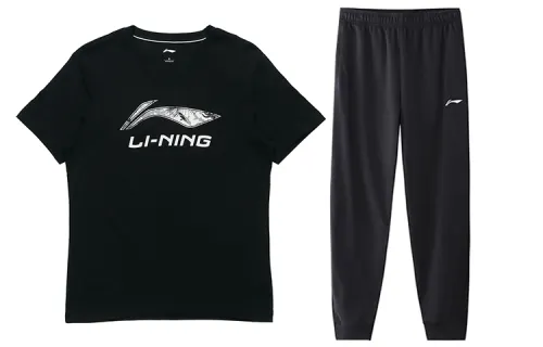 Li Ning Casual Sportswear Men's Crew Neck Moderate