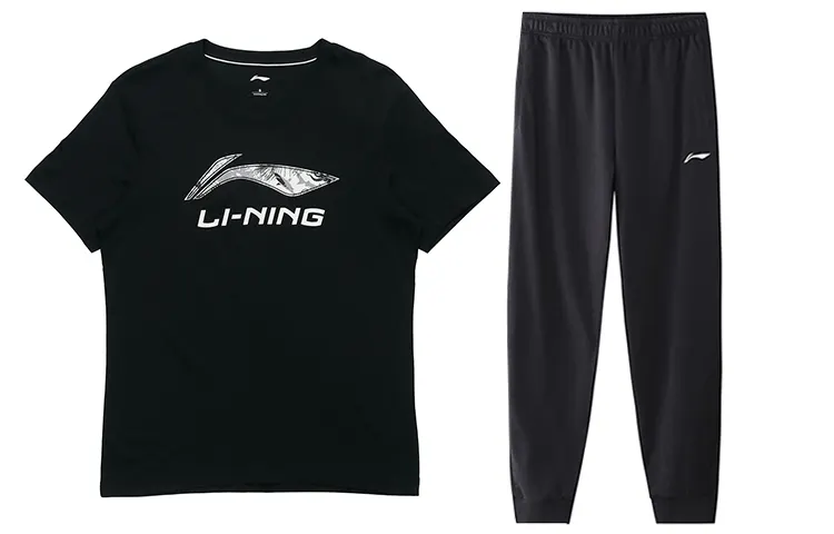 Li Ning Casual Sportswear Men's Crew Neck Moderate