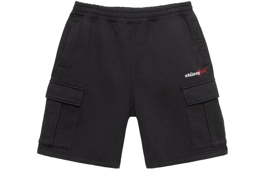 Шорты Stussy Sport Cargo Fleece Short (черные)
