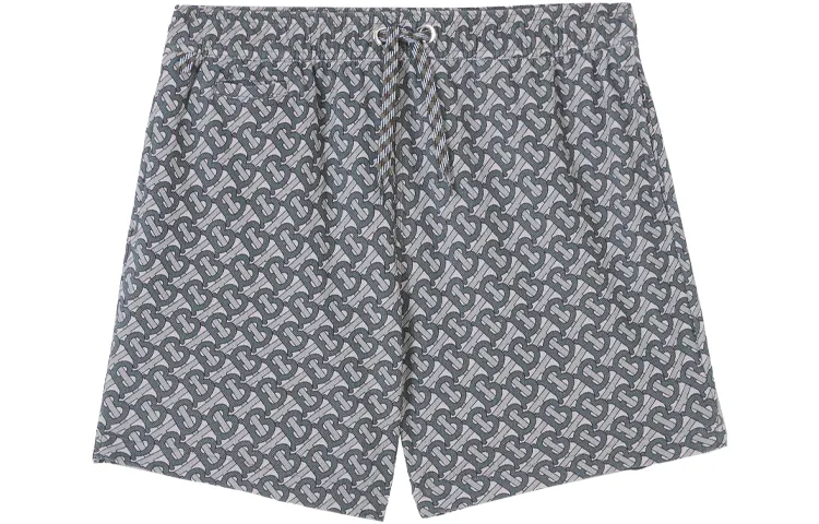 Burberry Casual Shorts Men's Gray Moderate
