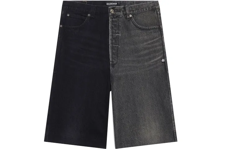 Balenciaga FW21 Denim Shorts Men's Black