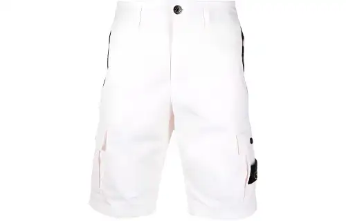 STONE ISLAND Cargo Shorts Men's White Moderate