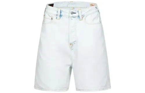 EVISU Denim Shorts Men's White Moderate