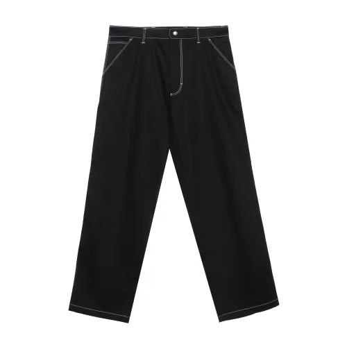 PRADA Casual Pants Men's Black Moderate Straight Fit Pants