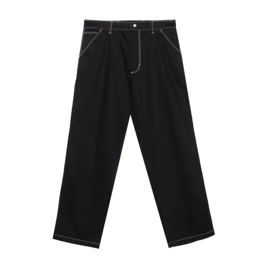 PRADA Casual Pants Men's Black Moderate Straight Fit Pants