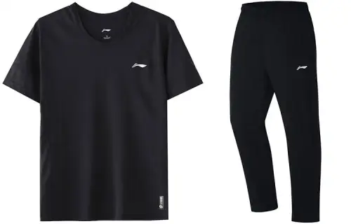 Li Ning Casual Sportswear Men's Crew Neck Moderate
