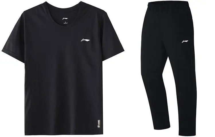 Li Ning Casual Sportswear Men's Crew Neck Moderate
