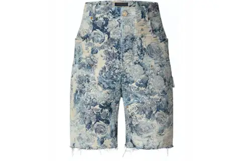 LOUIS VUITTON FW22 Denim Shorts Men's Blue